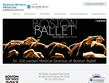 Tablet Screenshot of bostonsportsmedicine.com